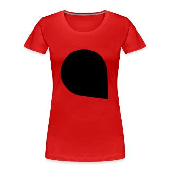 Blase 1c - Frauen Premium Bio T-Shirt - Rot - Vorne - Mia (176cm)