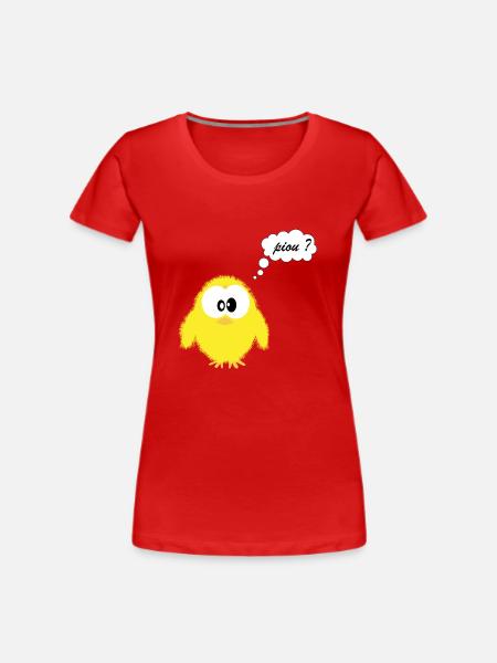 piou dev - T-shirt bio Premium Femme - rouge