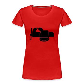bench _vise_m1 - Women's Premium Organic T-Shirt - red - Front - Mia (176cm)