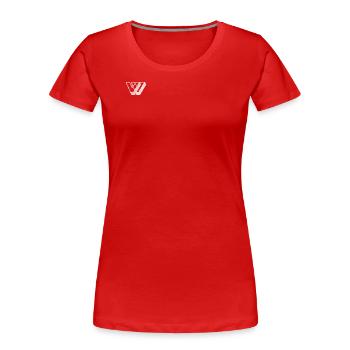 Winner Label. Pure Love Edition - Frauen Premium Bio T-Shirt - Rot - Vorne - Mia (176cm)