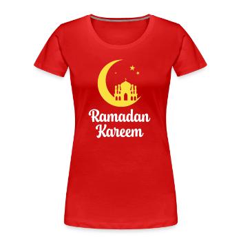 Ramadan Kareem - Frauen Premium Bio T-Shirt - Rot - Vorne - Mia (176cm)