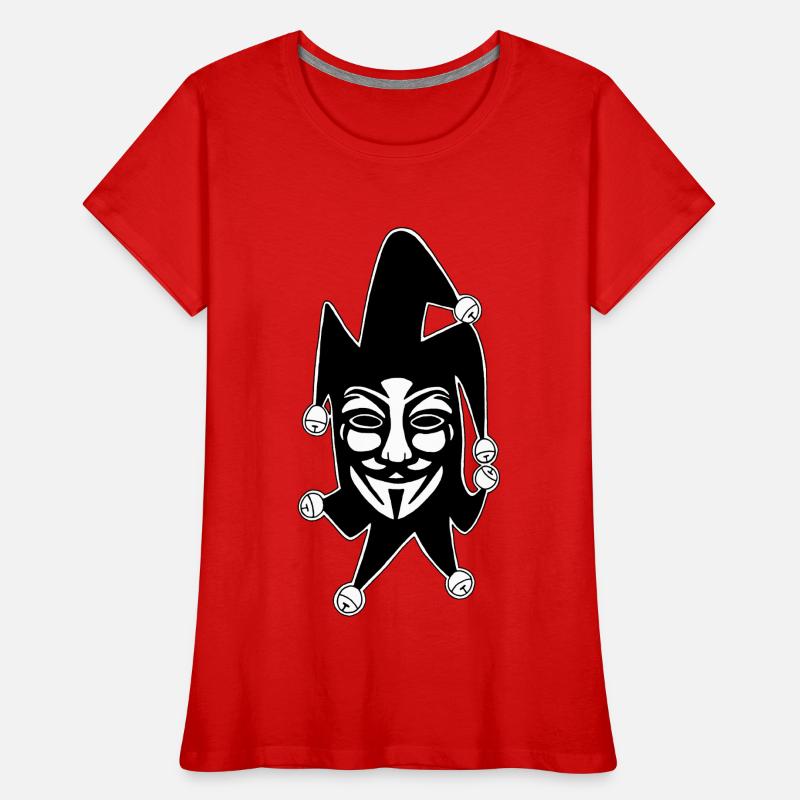 Anonymous Jester Women's Premium Organic T-Shirt