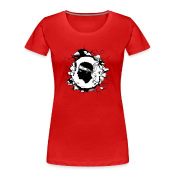 Corsica Flag Corsica Flag Corsica Corsican - Women's Premium Organic T-Shirt - red - Front - Mia (176cm)