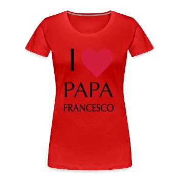 I LOVE DAD FRANCESCO - Women's Premium Organic T-Shirt - red - Front - Mia (176cm)