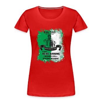 Steiermark Spruch Steirische Harmonika - Frauen Premium Bio T-Shirt - Rot - Vorne - Mia (176cm)