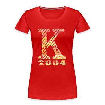 K 2004 Name Geburtsjahr Geschenk - Frauen Premium Bio T-Shirt - Rot - Vorne - Mia (176cm)