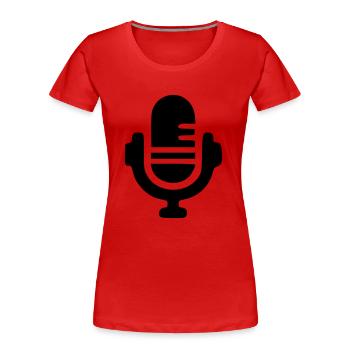 Micro - Women's Premium Organic T-Shirt - red - Front - Mia (176cm)
