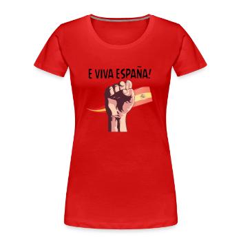 espana 2 - Women's Premium Organic T-Shirt - red - Front - Mia (176cm)