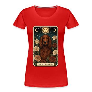 Irish Setter - Frauen Premium Bio T-Shirt - Rot - Vorne - Mia (176cm)