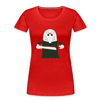 Jason Boorhees - Frauen Premium Bio T-Shirt - Rot - Vorne - Mia (176cm)