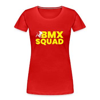 BMX - Squad - Frauen Premium Bio T-Shirt - Rot - Vorne - Mia (176cm)