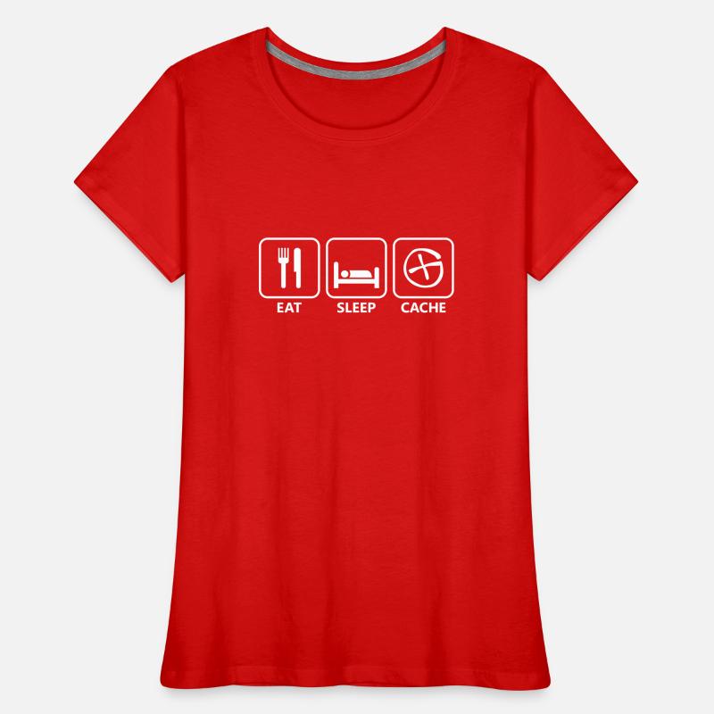Geocaching Frauen Premium Bio T-Shirt