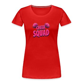 Cheerleading Cheer Squad Cheer Squad - Women's Premium Organic T-Shirt - red - Front - Mia (176cm)