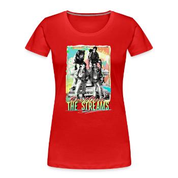 Ghostbusters Don't Cross The Streams - Women's Premium Organic T-Shirt - red - Front - Mia (176cm)