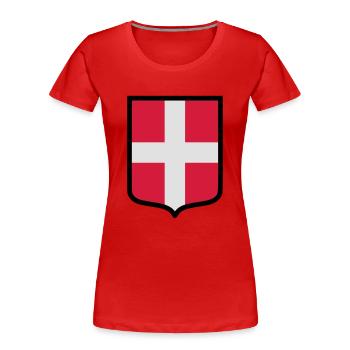 Blason Savoie (K) - T-shirt bio Premium Femme - rouge - Devant - Mia (176cm)