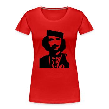 Cerciz Topulli - Frauen Premium Bio T-Shirt - Rot - Vorne - Mia (176cm)