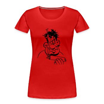 kiffen joint stoned witzig - Frauen Premium Bio T-Shirt - Rot - Vorne - Mia (176cm)