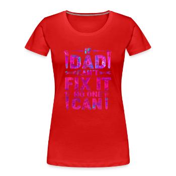 Opa, Oma, Opa, Oma, Papa, Mama, - Frauen Premium Bio T-Shirt - Rot - Vorne - Mia (176cm)