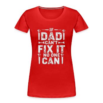 Opa, Oma, Opa, Oma, Papa, Mama, - Frauen Premium Bio T-Shirt - Rot - Vorne - Mia (176cm)