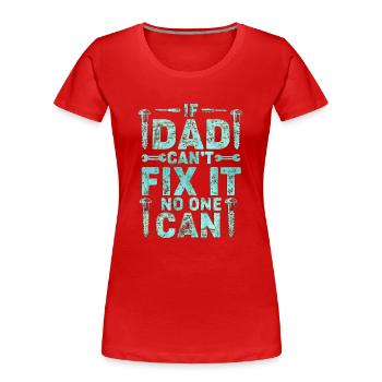 Opa, Oma, Opa, Oma, Papa, Mama, - Frauen Premium Bio T-Shirt - Rot - Vorne - Mia (176cm)
