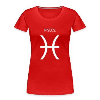 Fische Horoskop Zodiac Sign - Frauen Premium Bio T-Shirt - Rot - Vorne - Mia (176cm)