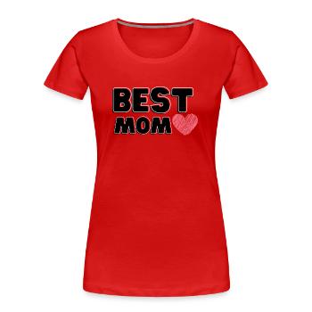 Herzliche Beste Mama - Frauen Premium Bio T-Shirt - Rot - Vorne - Mia (176cm)