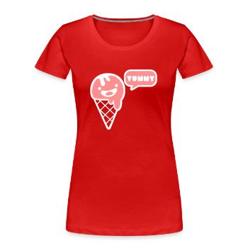 ice - eis - sommer - Frauen Premium Bio T-Shirt - Rot - Vorne - Mia (176cm)