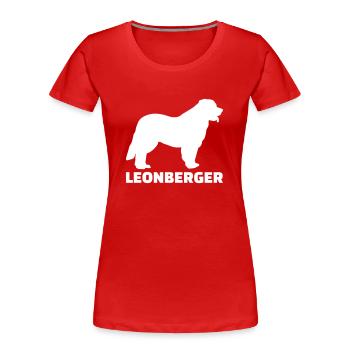 Leonberger - T-shirt bio Premium Femme - rouge - Devant - Mia (176cm)