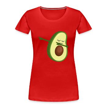 Avocado Dabbing - Dab Dance - Dab Tanz - Geschenk - Frauen Premium Bio T-Shirt - Rot - Vorne - Mia (176cm)