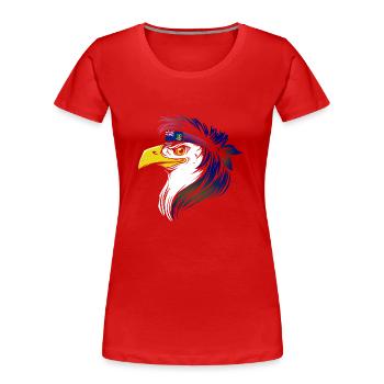 Britische Jungferninseln - Frauen Premium Bio T-Shirt - Rot - Vorne - Mia (176cm)