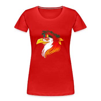 Kamerun - Frauen Premium Bio T-Shirt - Rot - Vorne - Mia (176cm)