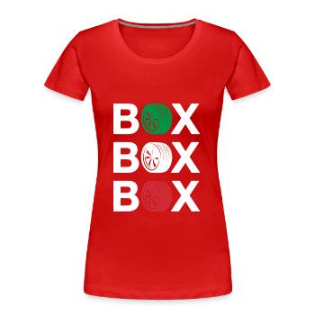 Formula Racing Pit Stop Italy - Women's Premium Organic T-Shirt - red - Front - Mia (176cm)