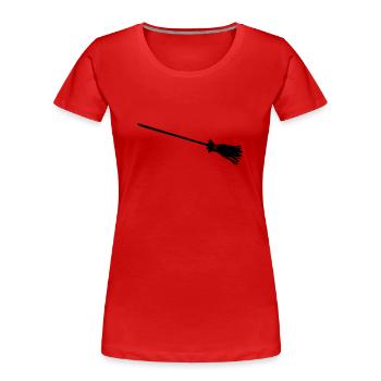 Hexenbesen - Frauen Premium Bio T-Shirt - Rot - Vorne - Mia (176cm)