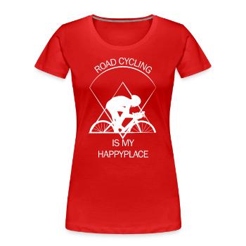Racer - Women's Premium Organic T-Shirt - red - Front - Mia (176cm)