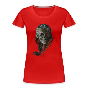 Professor Halloween - Frauen Premium Bio T-Shirt - Rot - Vorne - Mia (176cm)