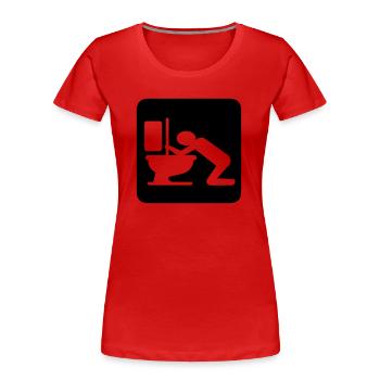 party fun - T-shirt bio Premium Femme - rouge - Devant - Mia (176cm)