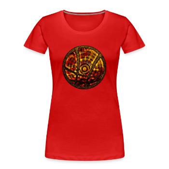 Magie Symbol - Sanctum Sanctorum, Zauberei, Comics - Frauen Premium Bio T-Shirt - Rot - Vorne - Mia (176cm)