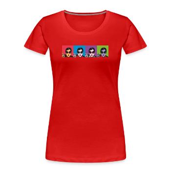 Glamour Rebel - Women's Premium Organic T-Shirt - red - Front - Mia (176cm)