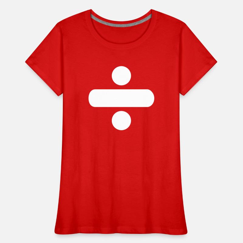 Shared icon math Women's Premium Organic T-Shirt