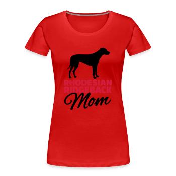Rhodesian Ridgeback - Frauen Premium Bio T-Shirt - Rot - Vorne - Mia (176cm)