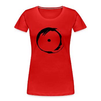 Vintage Symbol Wahrheit - Frauen Premium Bio T-Shirt - Rot - Vorne - Mia (176cm)