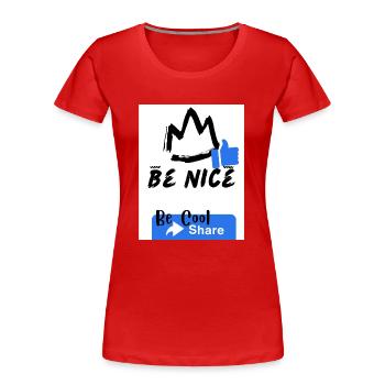 Motivator, coole Inschrift .interessanter Text - Frauen Premium Bio T-Shirt - Rot - Vorne - Mia (176cm)