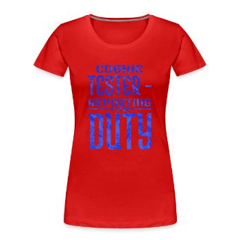 Browser Beards Baking Competition - Women's Premium Organic T-Shirt - red - Front - Mia (176cm)