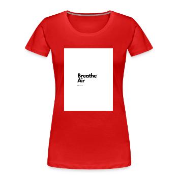 Air - Frauen Premium Bio T-Shirt - Rot - Vorne - Mia (176cm)
