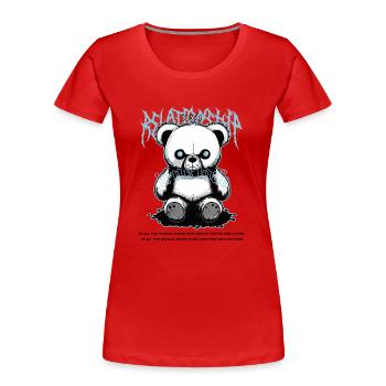 Toxic True Love b - Frauen Premium Bio T-Shirt - Rot - Vorne - Mia (176cm)