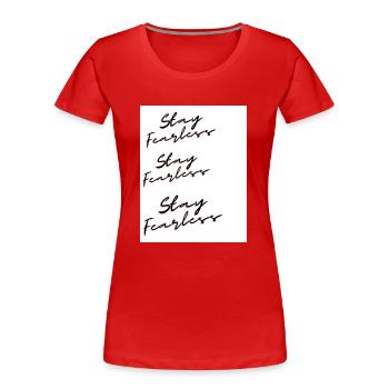 sommer hot - Frauen Premium Bio T-Shirt - Rot - Vorne - Mia (176cm)
