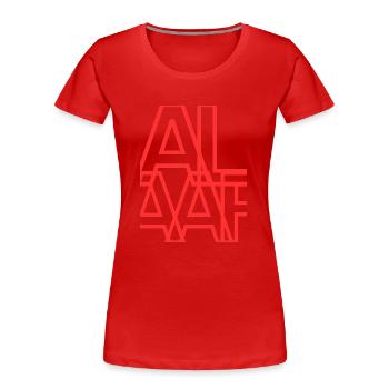 Alaaf Stlye - Frauen Premium Bio T-Shirt - Rot - Vorne - Mia (176cm)