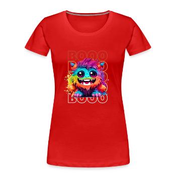 Chibi Blaze & Booo! Délice du démon Tee ! - T-shirt bio Premium Femme - rouge - Devant - Mia (176cm)