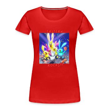 Easter rocks - Women's Premium Organic T-Shirt - red - Front - Mia (176cm)