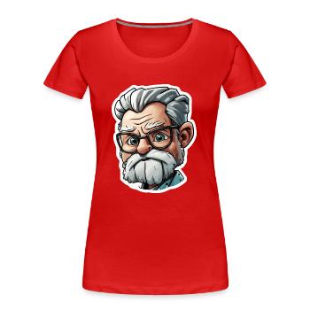 Médecin / professionnel de la santé / médecin / profession / spécialiste - T-shirt bio Premium Femme - rouge - Devant - Mia (176cm)